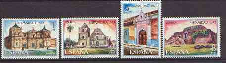 Spain 1973 Spain in the New World (2nd series - Buildings) set of 4 unmounted mint, SG 2212-15