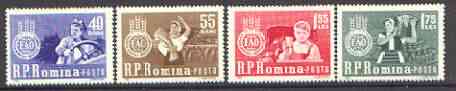 Rumania 1963 Freedom From Hunger set of 4 unmounted mint, SG 2993-96