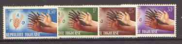 Togo 1963 Freedom From Hunger set of 4 unmounted mint, SG 326-29