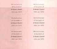Pabay or Stroma 1970 proof sheetlet of 6 impressions with the error '6th Anniversary of Death of Sir Winston Churchill' (ungummed pink paper)
