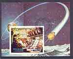 Sharjah 1972 Apollo 17 imperf m/sheet (Houston Control) fine cto used, Mi BL113B