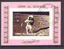 Umm Al Qiwain 1972 History of Space #2 individual imperf sheetlet #04 cto used as Mi 1197B