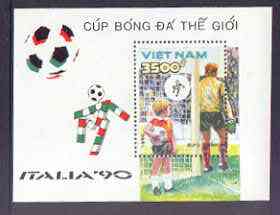 Vietnam 1990 Football World Cup (2nd Issue) perf m/sheet unmounted mint, SG MS 1389