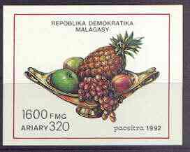 Malagasy Republic 1992 Fruits imperf m/sheet unmounted mint, SG MS 899