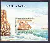 Somalia 1998 Sailing Ships perf m/sheet unmounted mint*