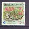 Easdale 1998 19th World Scout Jamboree overprinted in gold on Flora & Fauna definitive Â£3.10 perf (Shrubs) unmounted mint