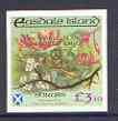 Easdale 1998 19th World Scout Jamboree overprinted in gold on Flora & Fauna definitive Â£3.10 imperf (Shrubs) unmounted mint