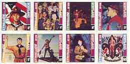 Eynhallow 1998 19th World Scout Jamboree opt'd in gold on 1978 Scouts imperf  set of 8 values (2p to 50p) unmounted mint