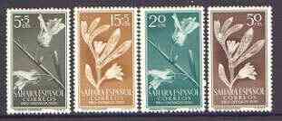 Spanish Sahara 1956 Child Welfare (Plants) set of 4 unmounted mint, SG 123-26