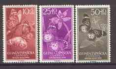 Spanish Guinea 1958 Colonial Stamp Day (Butterflies) set of 3 unmounted mint, SG 441-43