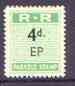 Northern Rhodesia 1951-68 Railway Parcel stamp 4d (small numeral) overprinted EP (Pemba) unmounted mint* 