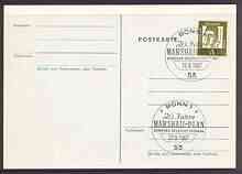 Postmark - West Germany 1967 postcard used with special cancellation for 20th Year of the Marshall Plan (European Recovery Programme)