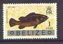 Belize 1973 Spotted Jewfish 1c from opt'd def set with new Country name, unmounted mint, SG 348