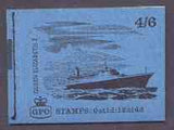 GB Booklet - Great Britain 1968-70 Ships - QE2 4s6d booklet (Jan 1969) complete and fine SG LP49