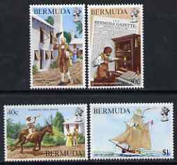 Bermuda 1984 Bicentenary of Bermuda's First Newspaper set of 4 unmounted mint, SG 469-72