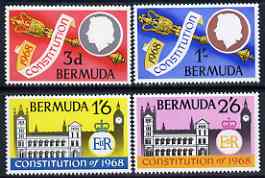 Bermuda 1968 New Constitution set of 4 unmounted mint, SG 216-19
