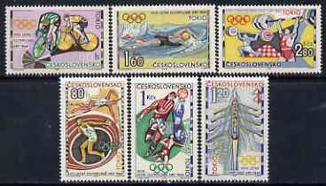 Czechoslovakia 1964 Tokyo Olympic Games set of 6 unmounted mint, SG 1440-45
