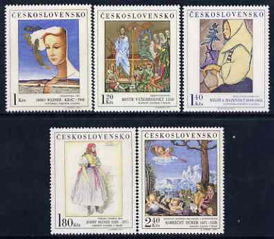 Czechoslovakia 1971 Art (6th issue) set of 5 unmounted mint, SG 1999-2003