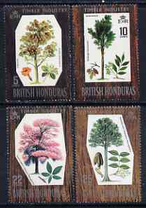 British Honduras 1969 Indigenous Hardwoods (1st series) set of 4 unmounted mint, SG 272-75