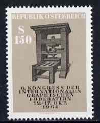 Austria 1964 Graphical Federation Congress unmounted mint, SG 1439, Mi 1175