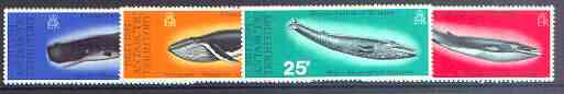 British Antarctic Territory 1977 Whales set of 4 unmounted mint, SG 79-82 