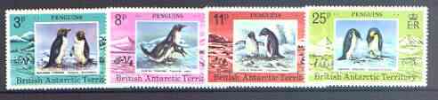 British Antarctic Territory 1979 Penguins set of 4 unmounted mint, SG 89-92