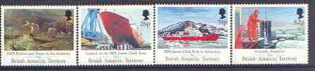 British Antarctic Territory 1991 Maiden Voyage of James Clark Ross (Research Ship) set of 4 unmounted mint, SG 200-03