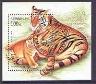 Azerbaijan 1994 Wild Cats m/sheet (Tiger) fine cto used