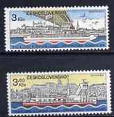 Czechoslovakia 1982 Danube Commission set of 2 unmounted mint, SG 2639-40