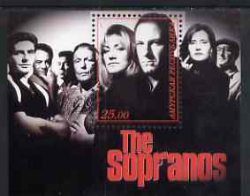 Amurskaja Republic 2001 The Sopranos (TV Gangsters) perf m/sheet unmounted mint 