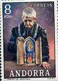 Andorra - Spanish 1972 Carved Shrine 8p (from Customs set) unmounted mint, SG 78