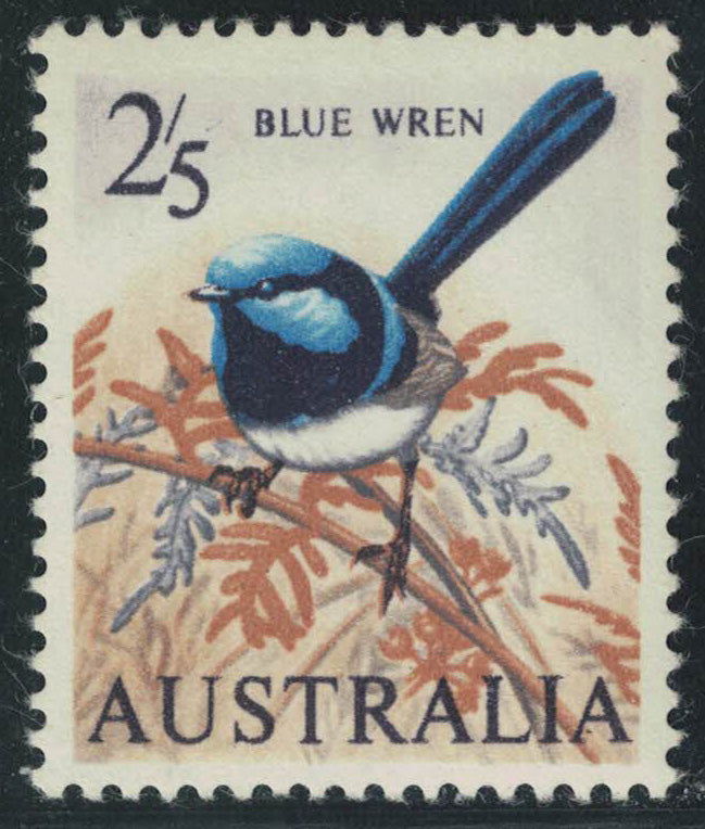 1964 Australia SC371 2/5d Blue Wren Unmounted Mint