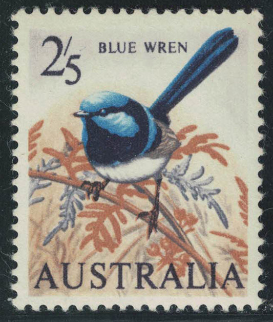 1964 Australia SC371 2/5d Blue Wren Unmounted Mint