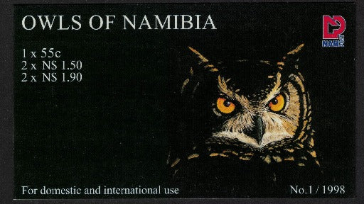 1998/9 Namibia  Owls Booklet complete and mint