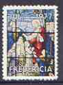 Cinderella - Denmark (Fredericia)1977 Christmas perf label showing stained glass window unmounted mint*