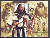 Cambodia 2001 Prehistoric Man perf m/sheet fine cto used SG MS2200