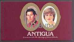 Booklet - Barbuda 1981 Royal Wedding $11.50 self-adhesive booklet (3rd issue) complete and pristine, SG SB4