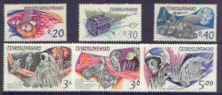 Czechoslovakia 1973 Cosmonautics Day perf set of 6 unmounted mint, SG 2094-99