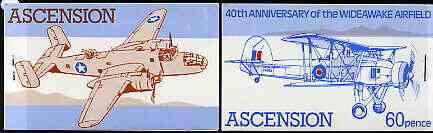 Booklet - Ascension 1982 Wideawake Airfield (World War II Aircraft) 60p booklet complete (blue inscription stapled ar right) very fine, SG SB4a
