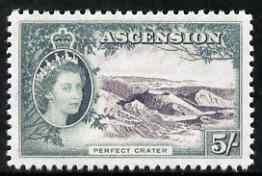 Ascension 1956 Perfect Crater 5s (from def set)  'Maryland' perf 'unused' forgery, as SG 68