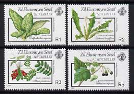 Zil Elwannyen Sesel 1989 Poisonous Plants (1st series) set of 4 unmounted mint, SG 198-201