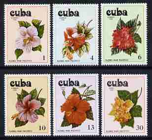 Cuba 1978 Pacific Flowers set of 6 unmounted mint, SG 2513-18