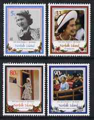 Norfolk Island 1986 Queen Elizabeth II 60th Birthday set of 4 unmounted mint, SG 389-92