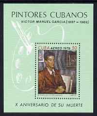 Cuba 1979 10th Death Anniversary of Victor Manual Garcia (painter) m/sheet unmounted mint, SG MS 2567