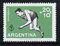 Argentine Republic 1959 Runner 20x + 10c from Pan-American Games set of 5 unmounted mint, SG 955