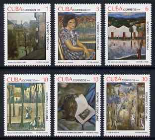 Cuba 1979 10th Death Anniversary of Victor Manuel Garcia (painter) set of 6 unmounted mint, SG 2561-66