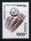 Poland 1990 World Cup Football Championships, Italy 1000z unmounted mint, SG 3288