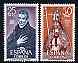 Spain 1970 Spanish Celebrities (Blessed Juan of Avila and Cardinal Rodrigo Ximenes de Rada) set of 2 unmounted mint, SG 2019-20