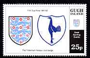 Gugh (Isles Of Scilly) 1996 Great Sporting Events - Football 25p - The Tottenham Hotspur Club Badge unmounted mint
