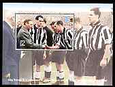 St Martin (Isles Of Scilly) 1996 Great Sporting Events - Football Â£2 perf m/sheet - Newcastle United 1950-51 FA Cup Final, unmounted mint